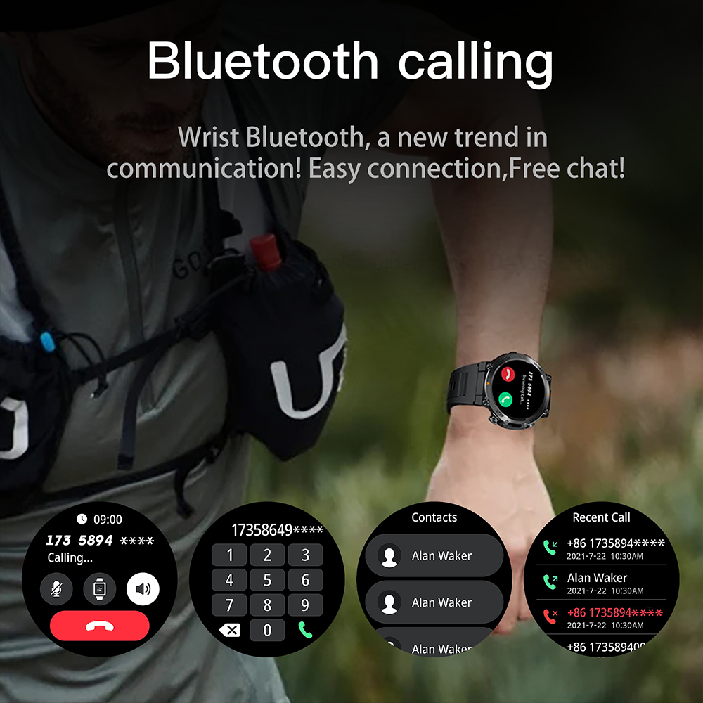 Men Military Style Smartwatch  - Korean Men Lifestyle recension och pris